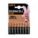 Duracell Plus AAA Battery Alkaline 100% Extra Life (Pack of 8) 5009380 DU14117