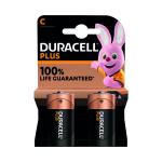Duracell Plus C Battery Alkaline 100% Life (Pack of 2) 5009810 DU14182