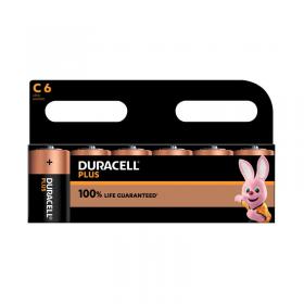 Duracell Plus C Battery Alkaline 100% Life (Pack of 6) 5009814 DU14191