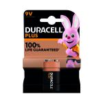 Duracell Plus 9V Battery Alkaline 100% Life 5011414 DU14219