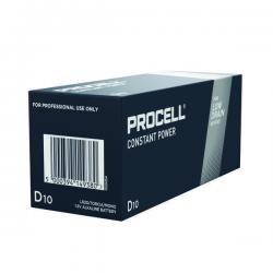 Cheap Stationery Supply of Duracell Procell Constant D Battery (Pack of 10) 5000394149380 DU14938 Office Statationery