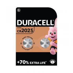 Duracell DL2025 3V Lithium Button Battery (2 Pack) 75072667 DU20390