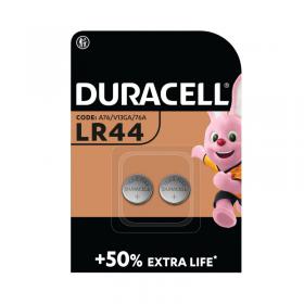 Duracell LR44 Alkaline Button Batteries (2 Pack) A76/2 DU50442