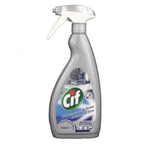 Cif Professional Stainless Steel and Glass Cleaner 750ml DV10718