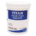 Titan Chlor Plus Chlorine Tabs (Pack of 200) 7518698 DV11730
