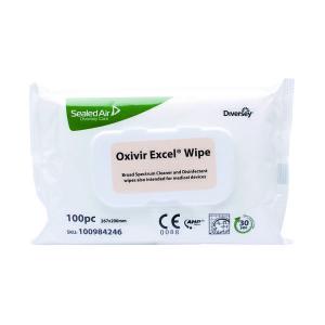 Image of Diversey Oxivir Excel Disinfectant Wipes 100 Wipes Pack of 12