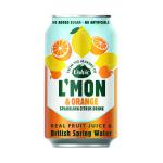 Volvic L'Mon Sparkling Lemon and Orange 330ml (Pack of 12) 145921 DW00318