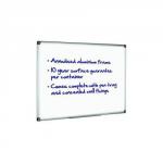 Initiative Magnetic Drywipe Board Anodised Aluminium Frame With Clip-on Pen Tray 1200 x 900mm (4x3)