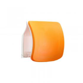 Zure White Shell Elastomer Orange Headrest AC000014