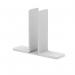 The photo shows a silver free-standing clamp set that is part of a dynamic screen accessory for the floor. The clamps are adjustable and can hold different types of screens securely in place. The sleek design and shiny finish give it a modern look.