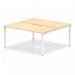 The Dynamic Bench Desking Evolve Plus features a sleek 1600mm maple top and modern white frame, making it the perfect addition to any 2 person office. With its versatile design, this desk offers both functionality and style for any workspace.
