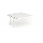 Evolve Plus 1400mm B2B Office Bench Desk Ext Kit White Top White Frame BE191