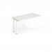 Single Ext Kit White Frame Bench Desk 1400 White BE311