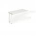 Single Ext Kit White Frame Bench Desk 1200 White BE316