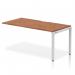 The Dynamic Bench Desking Evolve Plus is a sleek and modern 1600mm single row office bench desk with a walnut top and silver frame. Its dynamic design allows for multiple configurations to fit any workspace, while the sturdy construction ensures long-lasting durability. The walnut top adds a touch of warmth, while the sleek silver frame gives a hint of sophistication. Designed for functionality and versatility, this desk is perfect for any office space.