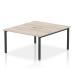 Evolve Plus 1400mm B2B 2 Person Office Bench Desk Grey Oak Top Black Frame BE800