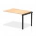 A sleek and functional workspace solution, the Dynamic Bench Desk Add On Units are equipped with a stylish maple top and a black frame. It seamlessly extends the Evolve Plus 1200mm Single Row Office Bench Desk, providing additional surface area for work and organization. Perfect for modern office environments.