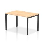 Evolve Plus 1200mm Single Starter Office Bench Desk Maple Top Black Frame BE903