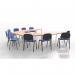 Impulse 1200mm Straight Table Beech Top Silver Box Frame Leg BF00102