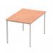 Impulse 1200mm Straight Table Beech Top Silver Box Frame Leg BF00102