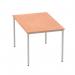 Impulse 1200mm Straight Table Beech Top Silver Box Frame Leg BF00102