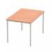 Impulse 1200mm Straight Table Beech Top Silver Box Frame Leg BF00102