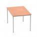 Impulse 1200mm Straight Table Beech Top Silver Box Frame Leg BF00102