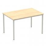 Impulse 1200mm Straight Table Maple Top Silver Box Frame Leg BF00154