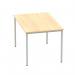 Impulse 1200mm Straight Table Maple Top Silver Box Frame Leg BF00154