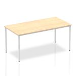 Impulse Straight Table 1600 Maple Box Frame Leg Silver BF00156