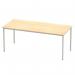 Impulse 1800mm Straight Table Maple Top Silver Box Frame Leg BF00157