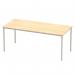 Impulse 1800mm Straight Table Maple Top Silver Box Frame Leg BF00157