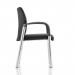 Academy Visitor Chair Black Fabric Back With Arms BR000003