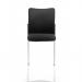 Academy Visitor Without Arms Black Fabric Back Black Seat BR000004