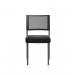 Brunswick Black Frame Without Arms Black Fabric Seat BR000020