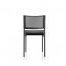 Brunswick Black Frame Without Arms Black Fabric Seat BR000020