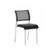 Brunswick Chrome Frame Without Arms Black Fabric Seat BR000021