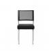 Brunswick Chrome Frame Without Arms Black Fabric Seat BR000021