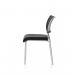 Brunswick Chrome Frame Without Arms Black Fabric Seat BR000021