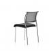 Brunswick Chrome Frame Without Arms Black Fabric Seat BR000021