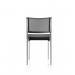 Brunswick Chrome Frame Without Arms Black Fabric Seat BR000021