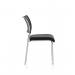 Brunswick Chrome Frame Without Arms Black Fabric Seat BR000021