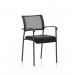 Brunswick Black Frame With Arms Black Fabric Seat BR000024