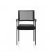 Brunswick Black Frame With Arms Black Fabric Seat BR000024