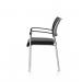 Brunswick Chrome Frame With Arms Black Fabric Seat BR000025