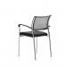 Brunswick Chrome Frame With Arms Black Fabric Seat BR000025