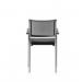 Brunswick Chrome Frame With Arms Black Fabric Seat BR000025