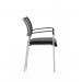 Brunswick Chrome Frame With Arms Black Fabric Seat BR000025