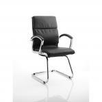 Classic Cantilever Chair Black With Arms BR000030
