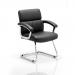 Desire Cantilever Chair Black With Arms BR000033